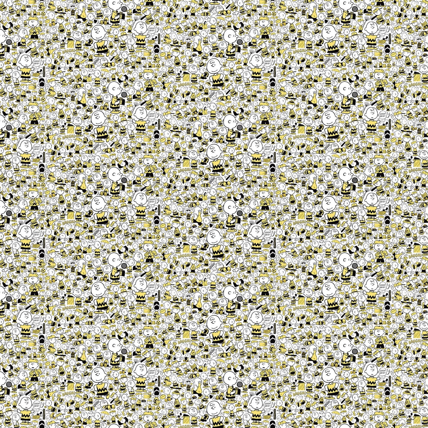 Peanuts - Yardage - Charlie - White Multi