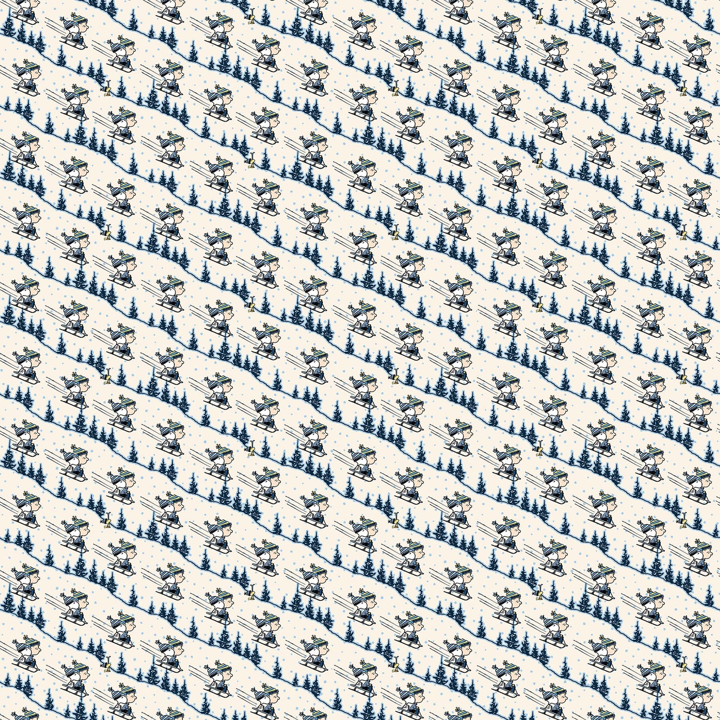 Frosty Friends - Yardage - Slope - Cream