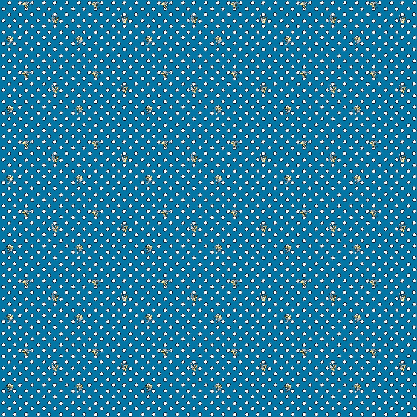 Frosty Friends - Yardage - Woodstock Dot - Blue