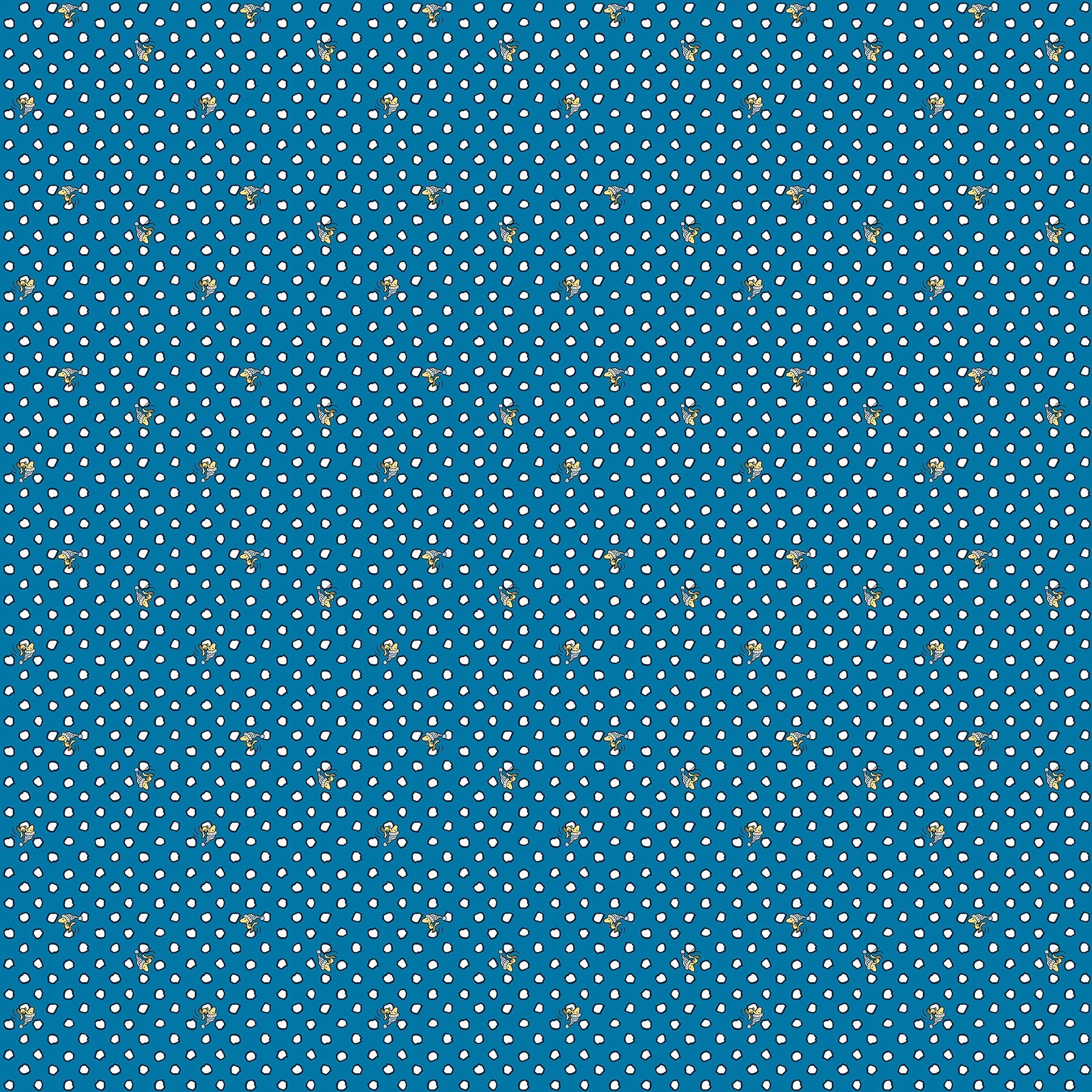 Frosty Friends - Yardage - Woodstock Dot - Blue