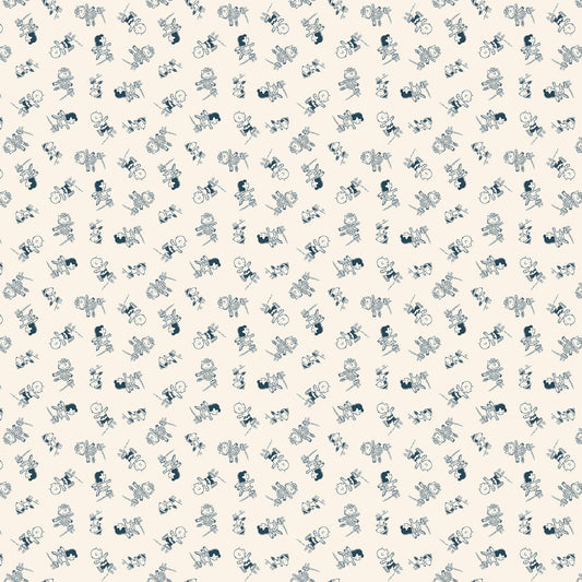 Frosty Friends - Yardage - Skating - Cream