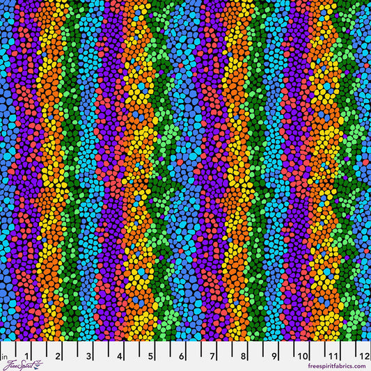 Bits & Bobs Pebble Mosaic Bright fabric by Brandon Mably
