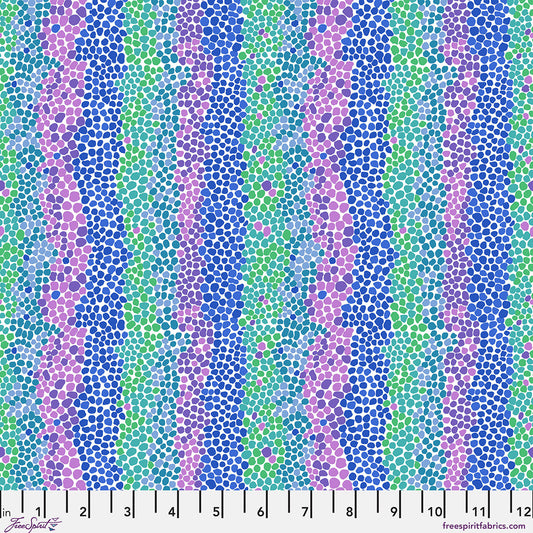Bits & Bobs Pebble Mosaic Ice fabric by Brandon Mably