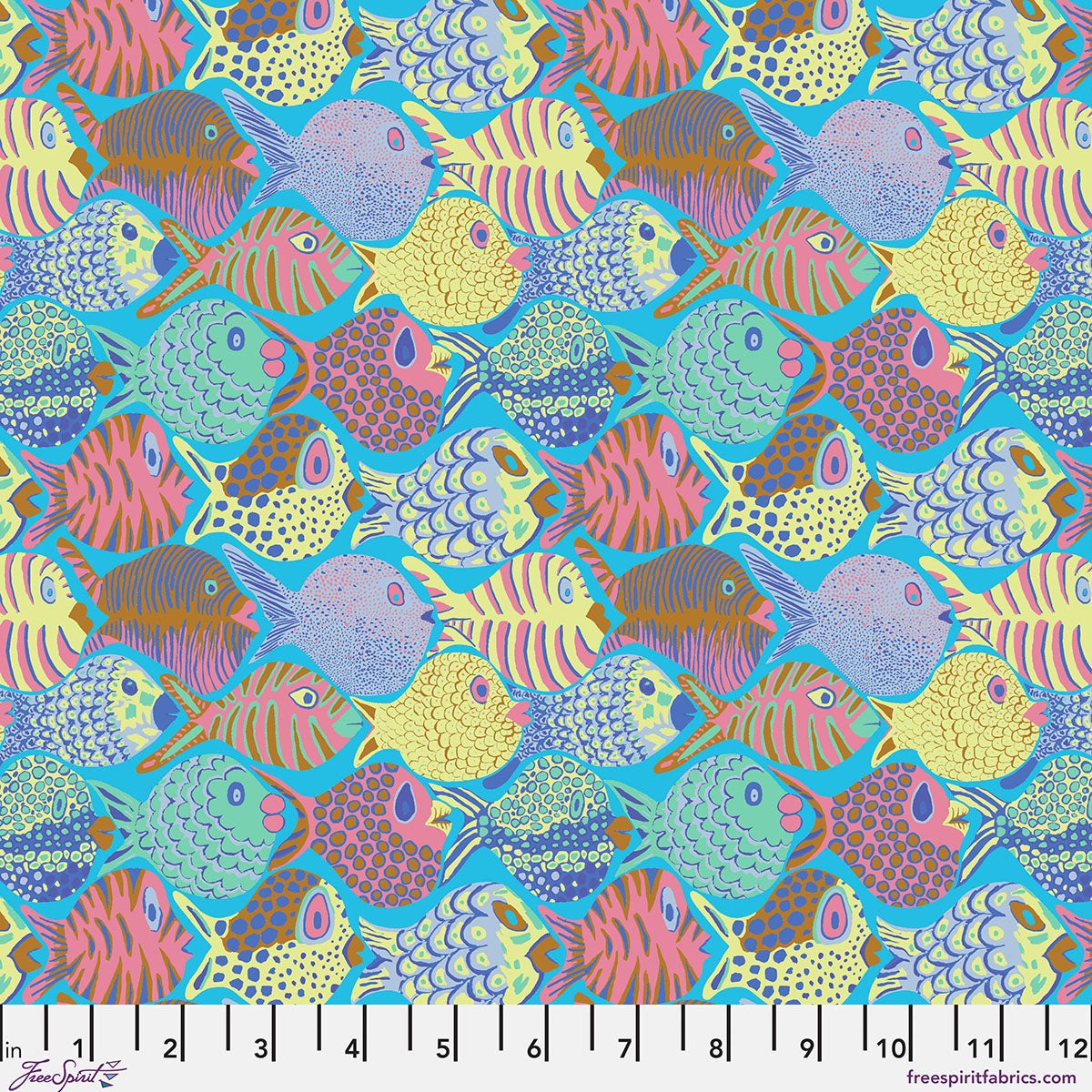 Bits & Bobs Shoal Pastel fabric by Brandon Mably