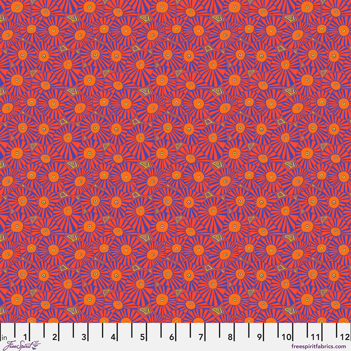 Bits & Bobs Brollies Red fabric by Brandon Mably