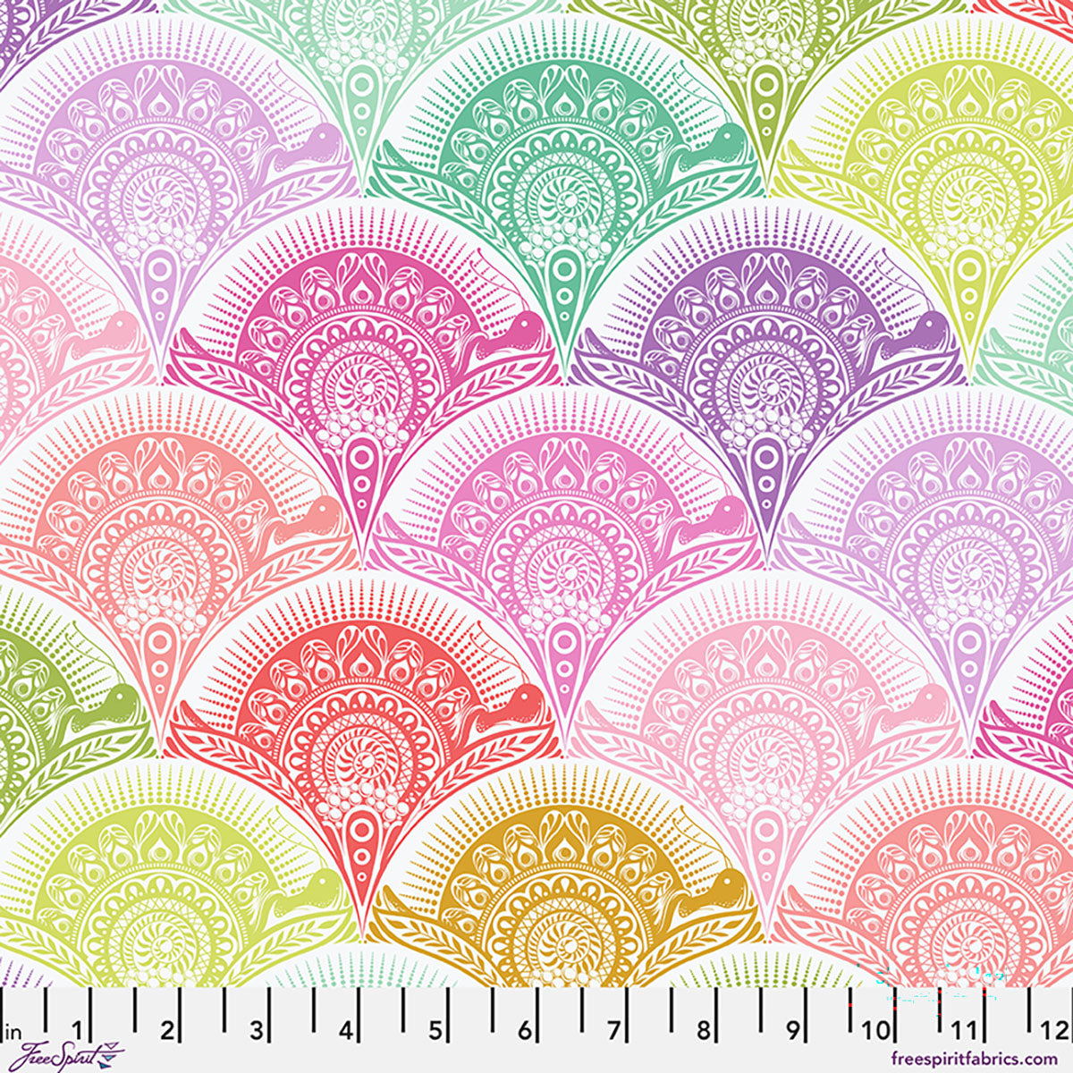 Snail Scallop - Sugar Rush Tula Pink Prince Charming Déjà Vu fabric