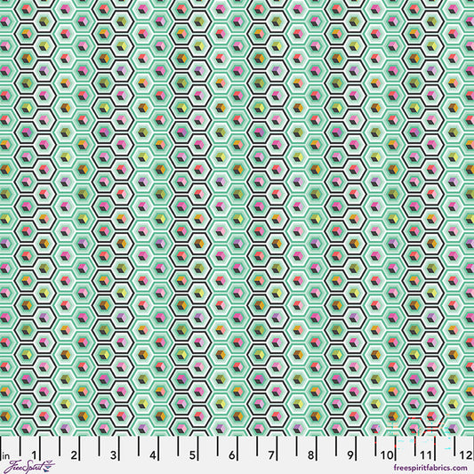 Hex Box - Sweet Mint Tula Pink Prince Charming Déjà Vu fabric