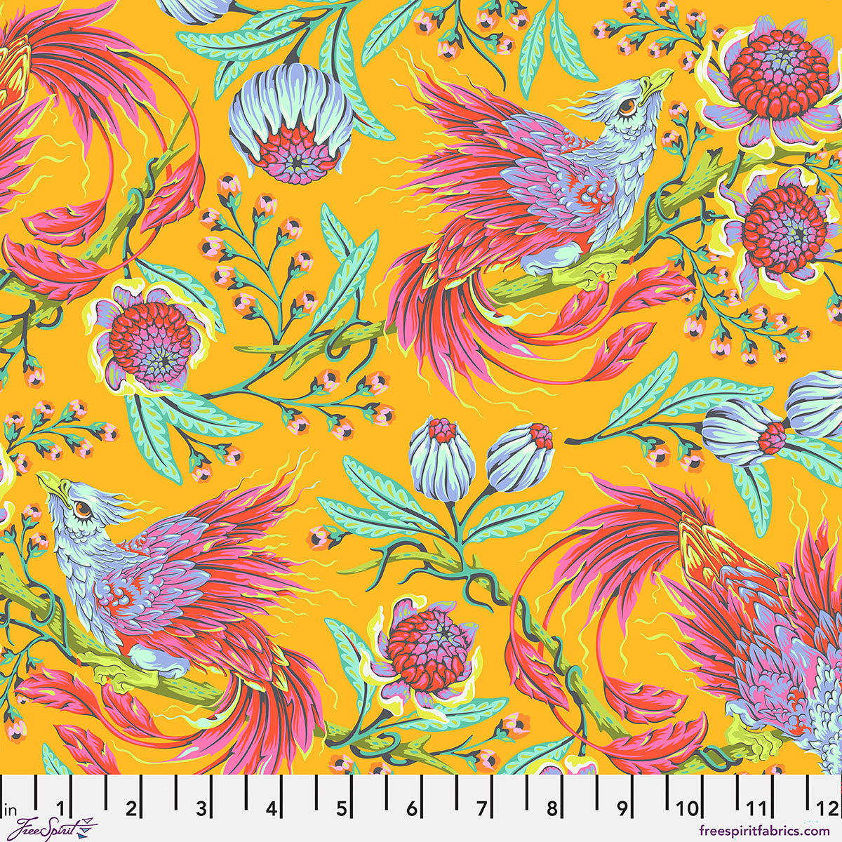 Legendary Hot Wings Dandelion fabric by Tula Pink