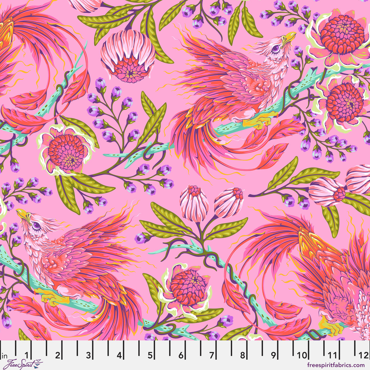Legendary Hot Wings Wildorchid fabric by Tula Pink