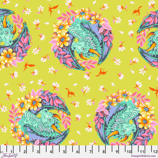 Legendary Dragon Ball She Apple fabric by Tula Pink