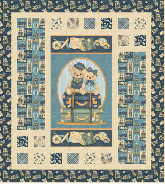Traveling Teddies Quilt Kit