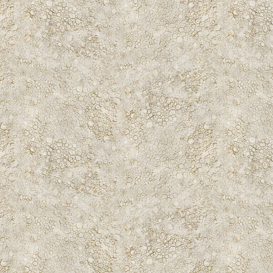 Naturescape II Droplets - Khaki fabric from Clothworks