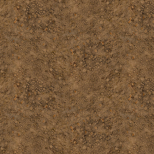 Naturescape II Droplets - Caramel fabric from Clothworks