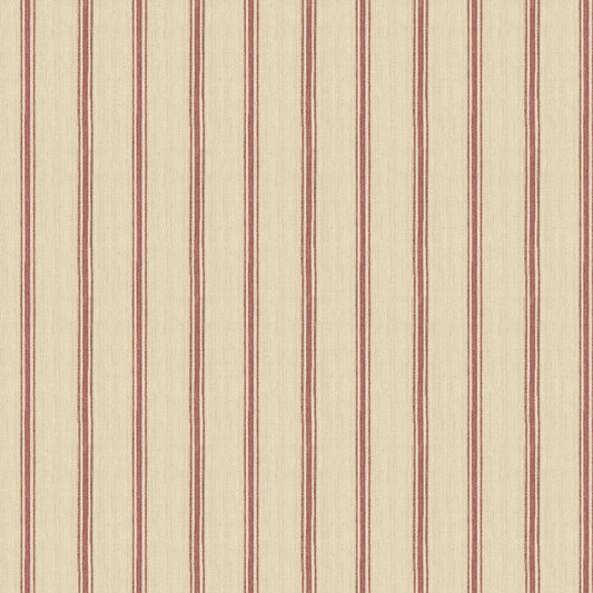 On the Farm Ticking Stripe - Light Brick fabric from Clothworks