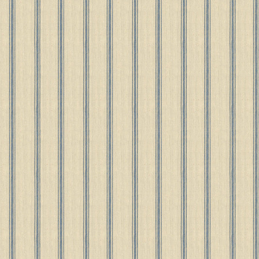 On the Farm Ticking Stripe - Denim fabric from Clothworks