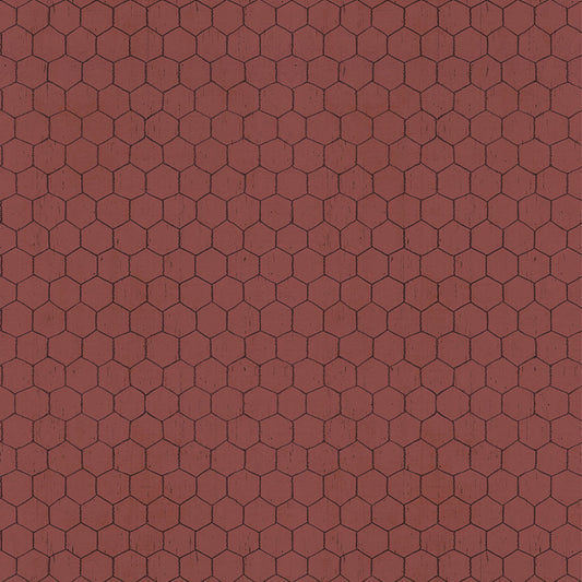 On the Farm Chicken Wire - Light Brick fabric from Clothworks
