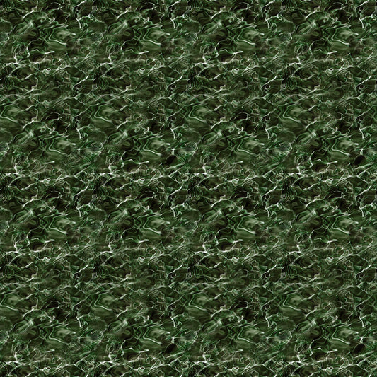 Lake Life Water - Dark Forest fabric from Clothworks