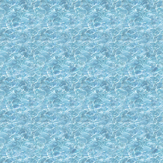 Lake Life Water - Light Sky fabric from Clothworks