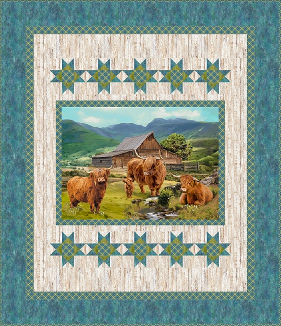 Highland Cow Quilt Kit